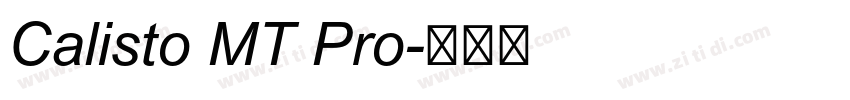 Calisto MT Pro字体转换